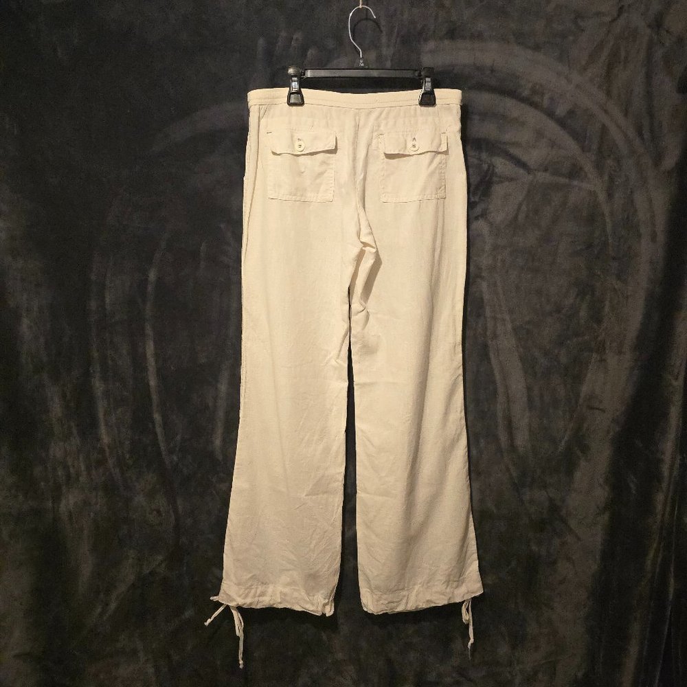 White Linen Pants by Charlette Russo Size XS
